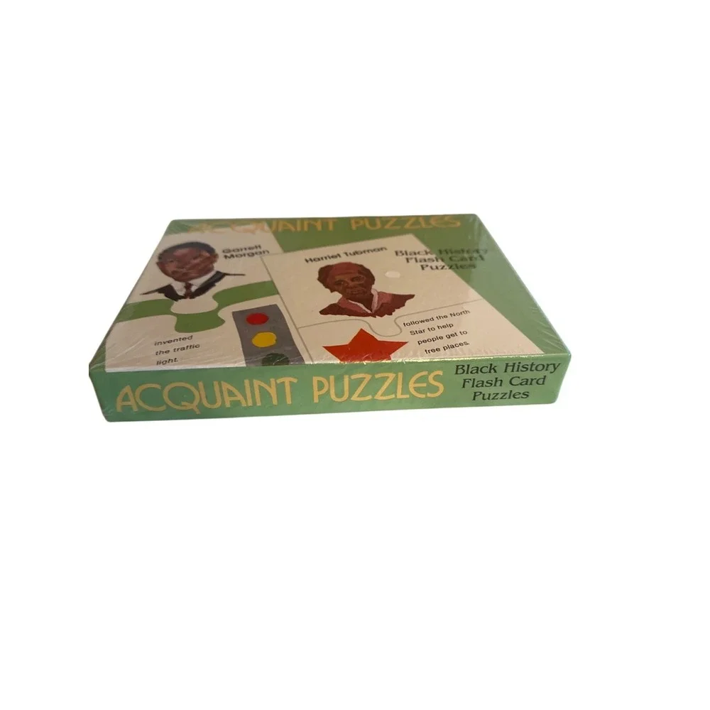 Acquaint‎ Puzzles Black History Flash Card Set New Sealed African American